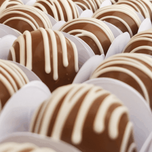 Cento de mini trufas de macadâmia