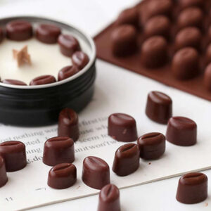 Grão de café com chocolate